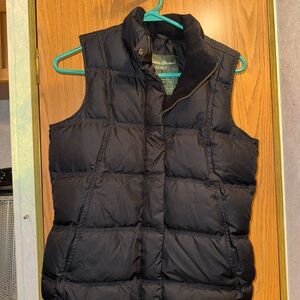 Eddie Bauer Goose Down Women’s Black Puffer Vest - XS - NWT